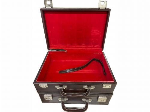 DOCUMENTOS y VARIOS. Lote 2 Maletines para archivar monedas.