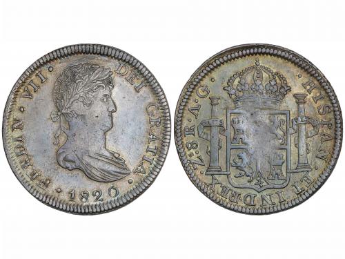 FERNANDO VII. 8 Reales. 1820. ZACATECAS. A.G. 25,68 grs. Acu