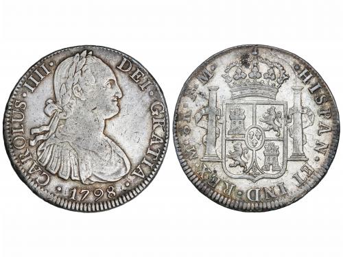 CARLOS IV. 8 Reales. 1798. MÉXICO. F.M. 26,87 grs. (Leves go