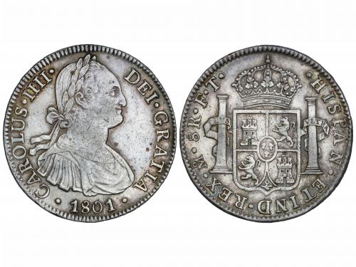 CARLOS IV. 8 Reales. 1801. MÉXICO. F.T. 26,95 grs. (Leves ra