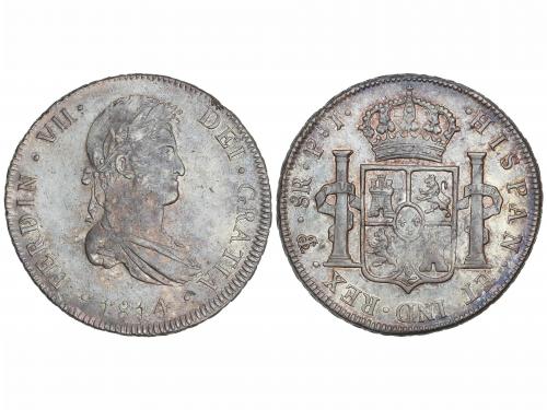 FERNANDO VII. 8 Reales. 1814. POTOSÍ. P.J. 26,95 grs. (Leves