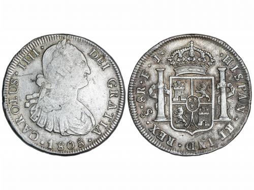 CARLOS IV. 8 Reales. 1808. SANTIAGO. F.J. 26,43 grs. (Leves 