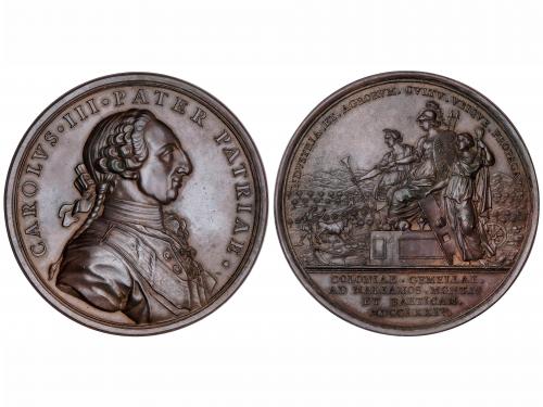 CARLOS III. Medalla. 1774. 74,93 grs. AE. Ø55 mm. Establecim