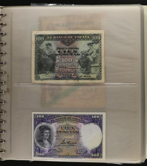 BILLETES ESPAÑOLES. Lote 68 billetes. Pequeña colección de b