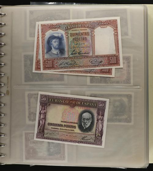 BILLETES ESPAÑOLES. Lote 68 billetes. Pequeña colección de b
