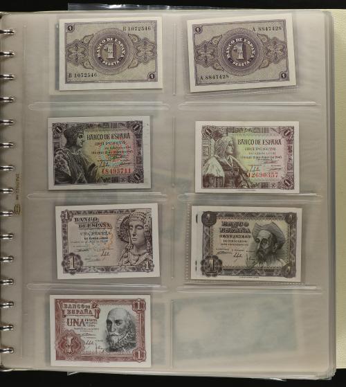 BILLETES ESPAÑOLES. Lote 68 billetes. Pequeña colección de b