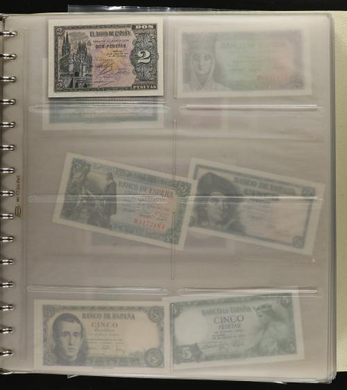 BILLETES ESPAÑOLES. Lote 68 billetes. Pequeña colección de b