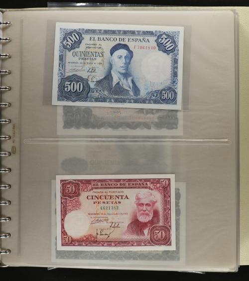 BILLETES ESPAÑOLES. Lote 68 billetes. Pequeña colección de b