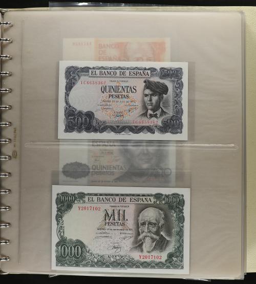 BILLETES ESPAÑOLES. Lote 68 billetes. Pequeña colección de b