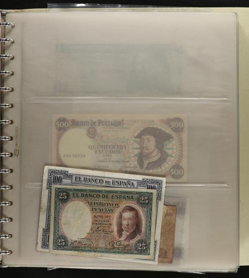 BILLETES ESPAÑOLES. Lote 68 billetes. Pequeña colección de b