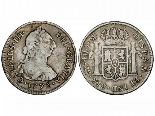 CARLOS III. 4 Reales. 1773. LIMA. J.M. 13,07 grs. ESCASA. AC