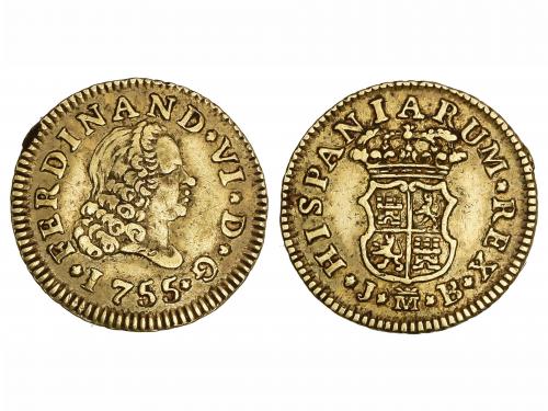 FERNANDO VI. 1/2 Escudo. 1755. MADRID. J.B. 1,77 grs. AC-558