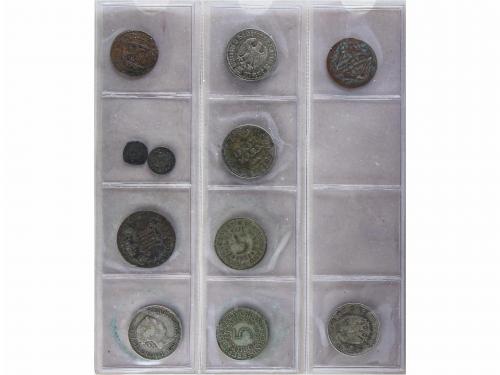 LOTES y COLECCIONES. Lote 280 monedas. Siglo XVII a 1996. FE