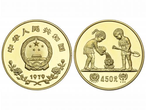 CHINA. 450 Yuan. 1979. 17,12 grs. AU. Año Internacional del 