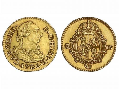 CARLOS III. 1/2 Escudo. 1786. MADRID. D.V. 1,74 grs. (Leves 