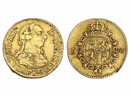 CARLOS III. 1/2 Escudo. 1786. MADRID. D.V. 1,72 grs. Golpeci