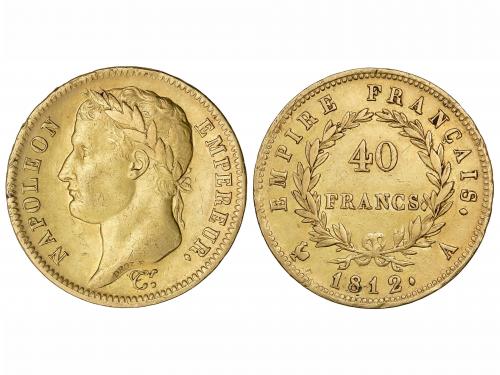 FRANCIA. 40 Francos. 1812-A. NAPOLEON EMPEREUR. PARÍS. 12,85