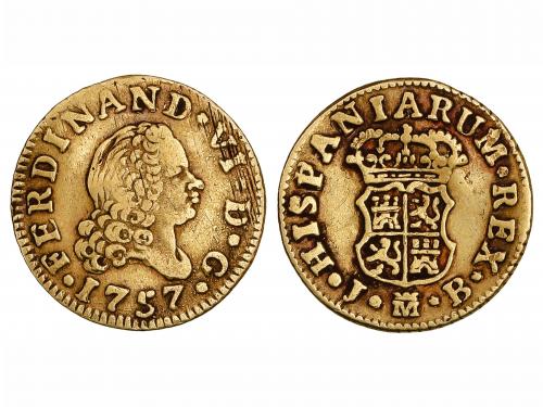 FERNANDO VI. 1/2 Escudo. 1757. MADRID. J.B. 1,72 grs. Cospel