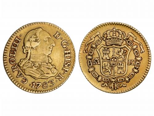 CARLOS III. 1/2 Escudo. 1783/1. MADRID. J.D. 1,75 grs. Recti
