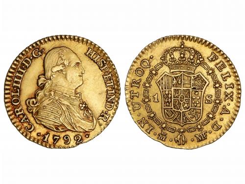 CARLOS IV. 1 Escudo. 1792. MADRID. M.F. 3,41 grs. AC-1109. E