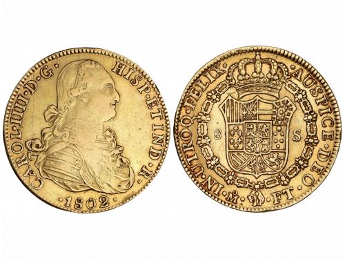 CARLOS IV. 8 Escudos. 1802. MÉXICO. F.T. 26,91 grs. AC-1645;