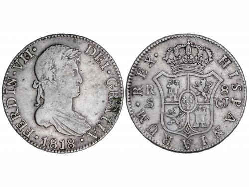 FERNANDO VII. 8 Reales. 1818. SEVILLA. C.J. 26,62 grs. AC-14