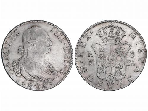 CARLOS IV. 8 Reales. 1805. MADRID. F.A:. 26,92 grs. AC-943. 