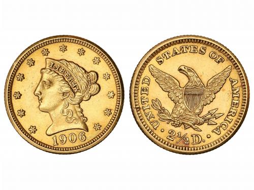 ESTADOS UNIDOS. 2-1/2 Dólares. 1906. FILADELFIA. 4,17 grs. A
