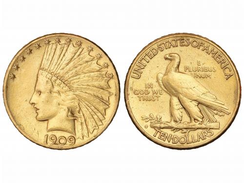 ESTADOS UNIDOS. 10 Dólares. 1909-S. SAN FRANCISCO. 16,67 grs