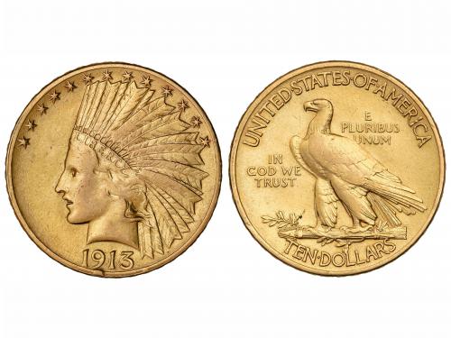 ESTADOS UNIDOS. 10 Dólares. 1913. FILADELFIA. 16,65 grs. AU.