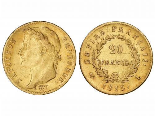 FRANCIA. 20 Francos. 1815-L. NAPOLEON EMPEREUR. EMPIRE FRANC