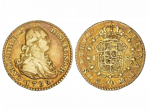 CARLOS IV. 1 Escudo. 1792. MADRID. M.F. 3,46 grs. AC-1109. M