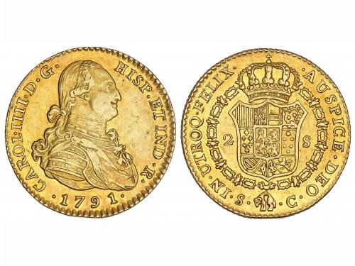 CARLOS IV. 2 Escudos. 1791. SEVILLA. C. 6,72 grs. AC-1428. E