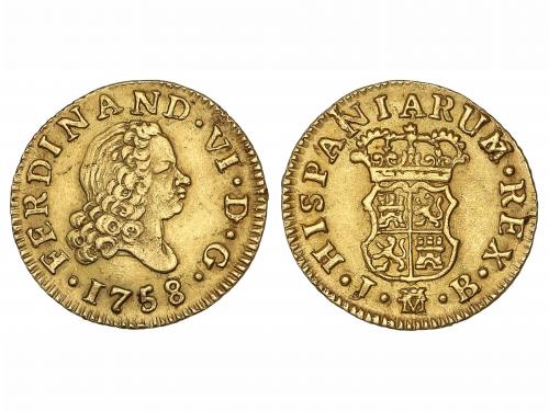 FERNANDO VI. 1/2 Escudo. 1758/7. MADRID. J.B. 1,72 grs. AC-5