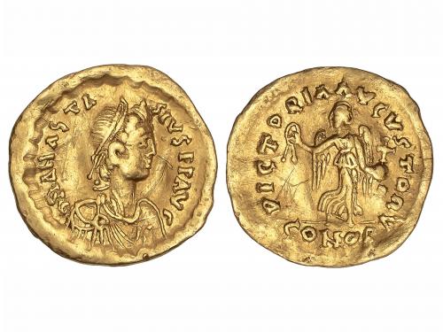 MONEDAS BIZANTINAS. Tremissis. ANASTASIO I (491-518 d.C.). C