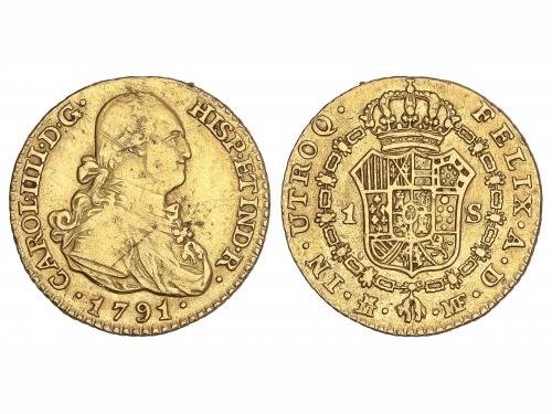 CARLOS IV. 1 Escudo. 1791. MADRID. M.F. 3,3 grs. (Pequeñas r