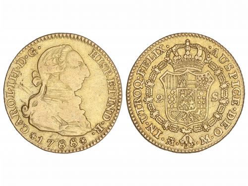 CARLOS III. 2 Escudos. 1788. MADRID. M. 6,63 grs. (Rayitas e