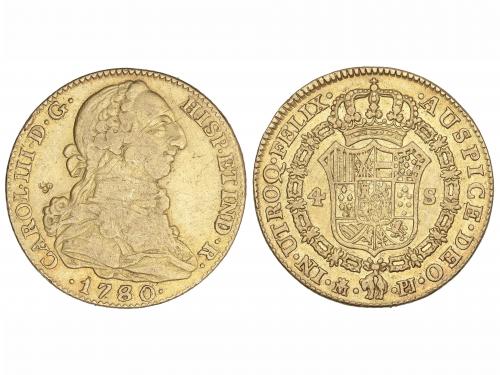 CARLOS III. 4 Escudos. 1780/79. MADRID. P.J. 13,34 grs. Pequ