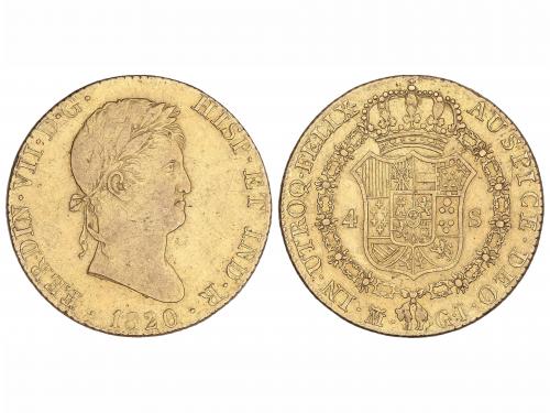 FERNANDO VII. 4 Escudos. 1820. MADRID. G.J. 13,48 grs. AC-17