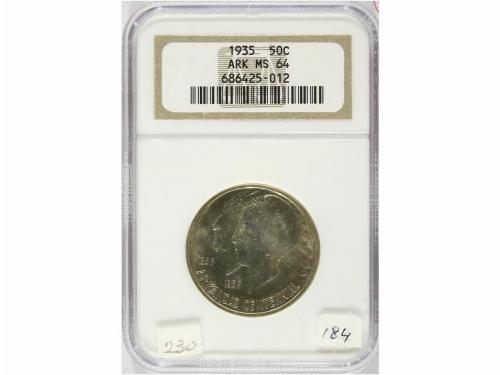 ESTADOS UNIDOS. 1/2 Dólar. 1935. AR. Centenario Arkansas. En