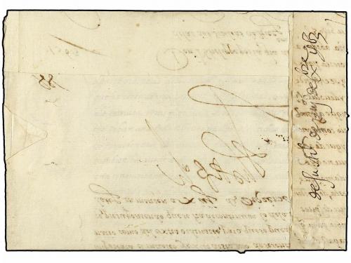 ¿ ESPAÑA: PREFILATELIA. 1563. MONZÓN (Huesca) a MILAN. Carta