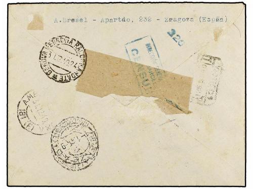 ¿ ESPAÑA. Ed. 936/39, 895. 1940. ZARAGOZA a ITALIA. Preciosa
