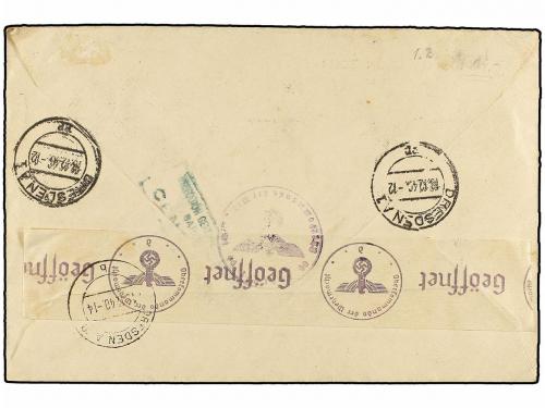 ✉ ESPAÑA. Ed. 890 (2), 893, 907, 911, 871. 1940. BARCELONA a