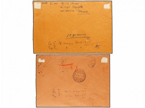 ¿ MARRUECOS. 1938. Dos cartas circuladas desde TETUAN (Barri