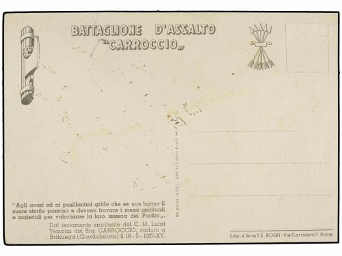 ¿ ESPAÑA GUERRA CIVIL. TROPAS ITALIANAS EN ESPAÑA. Tarjeta P
