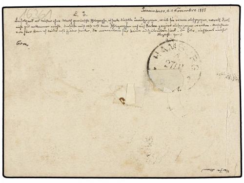 ✉ BRASIL. Sc. 86 (3), 93. 1888. PERNAMBUCO a ALEMANIA. Enter