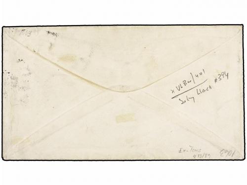 ✉ CUBA. Ed. 41. 1877. MATANZAS a BOSTON. 25 cts. verde (2). 