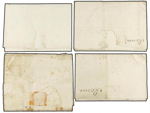 ✉ ITALIA. (1755 CA.). OFICINA DEL CORREO ESPAÑOL EN ROMA. Cu