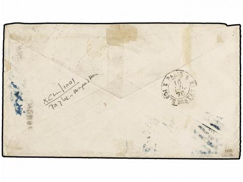 ✉ ESTADOS UNIDOS. 1876. CINCINNATI to GREAT BRITAIN. 2 cts. 