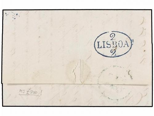 ¿ GRAN BRETAÑA. 1839. VIGO a LISBOA. Vía el correo británico